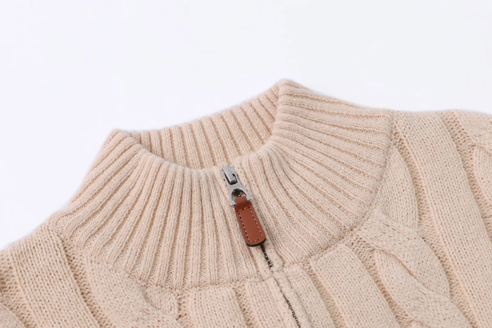 P230 RALPH LAUREN Ralph Lauren seven-color classic small label embroidered stand-collar long-sleeved half-zip knitted sweater tops for men and women seven colors Color: black white gray royal blue pink sky blue khaki code number: S M L XL material: cotton